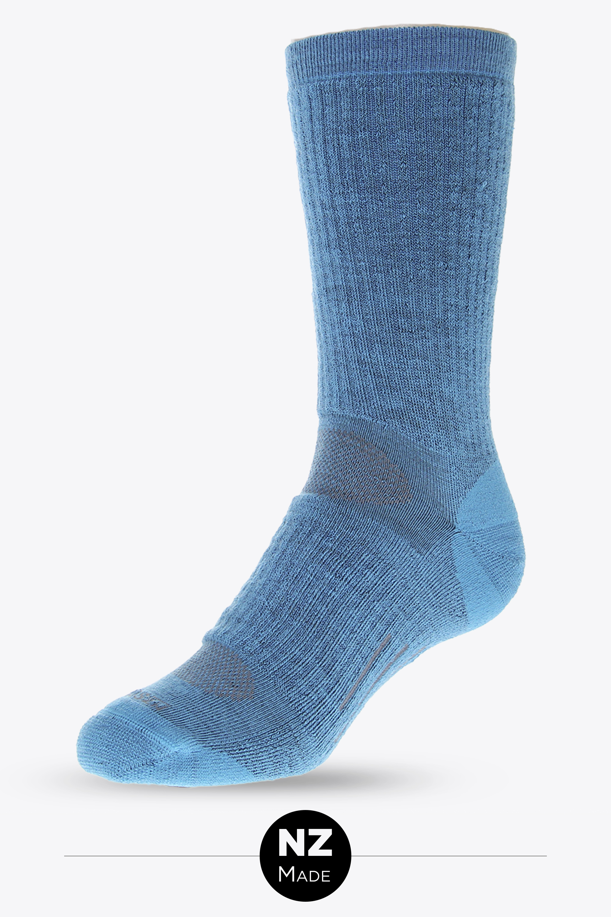 Unisex Mid-weight Merino Hike - fjord blue